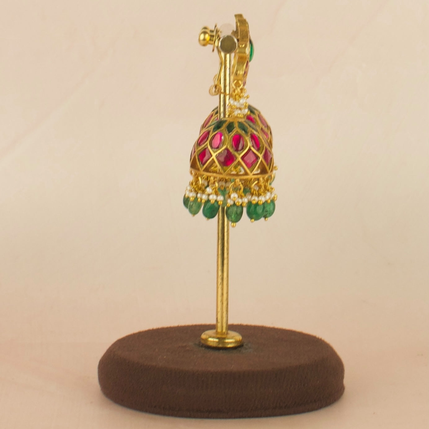 Exquisite Design Jadau Kundan Jhumki for Elegant Attire