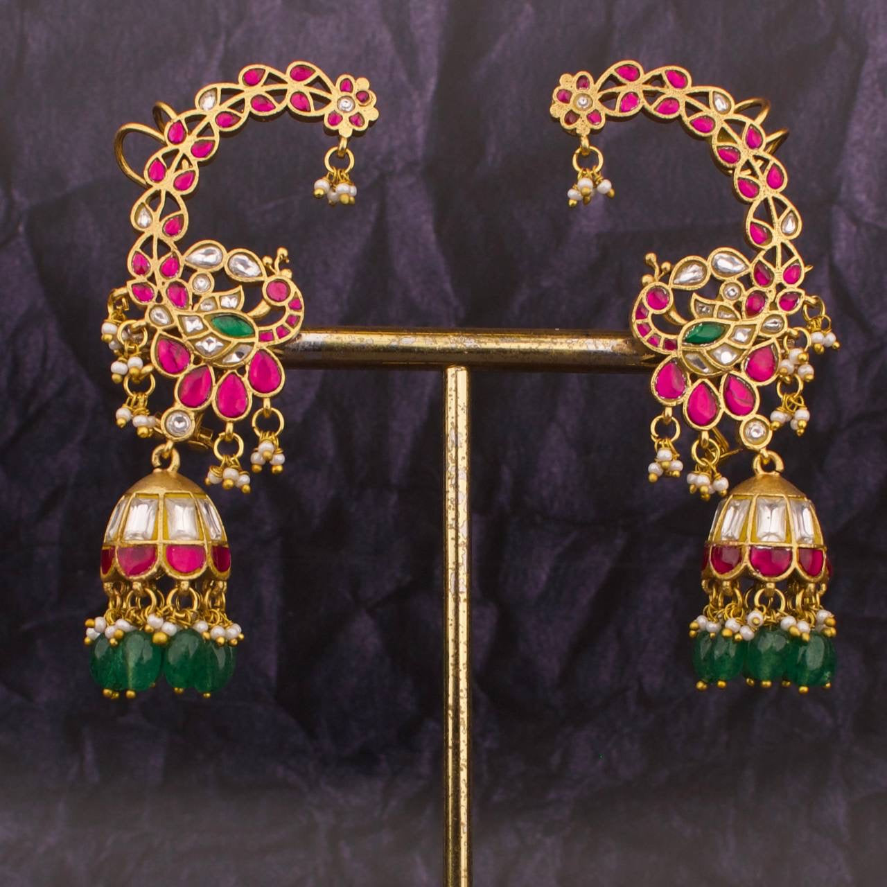 Jadau Kundan Fullkaan Earcuff Earrings