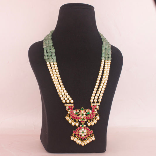 Trending Jadau Kundan Pearl Mala - DULHAN JEWELS