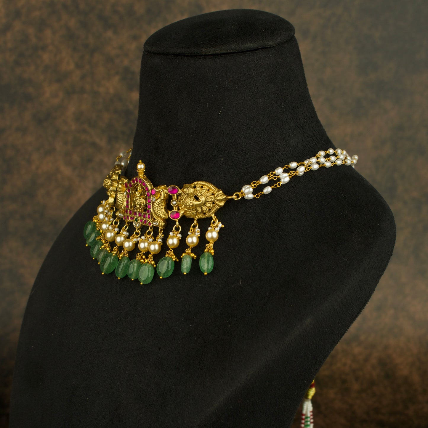 Traditional Jadau Kundan Choker with God Motifs