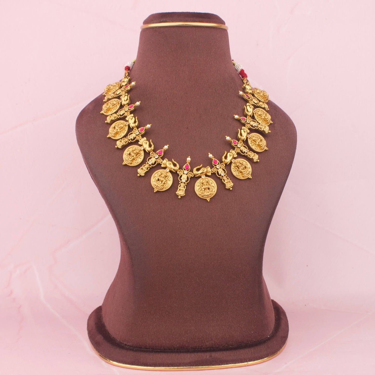 South Indian Necklace Set With Matching Earrings