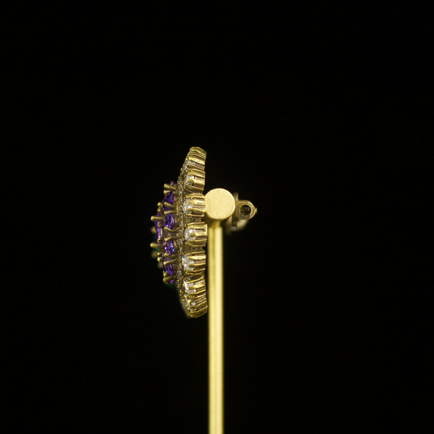 Glistening Victorian Stud earrings in screw back style
