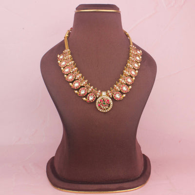 Elegant Jadau Kundan Short Mango Haram