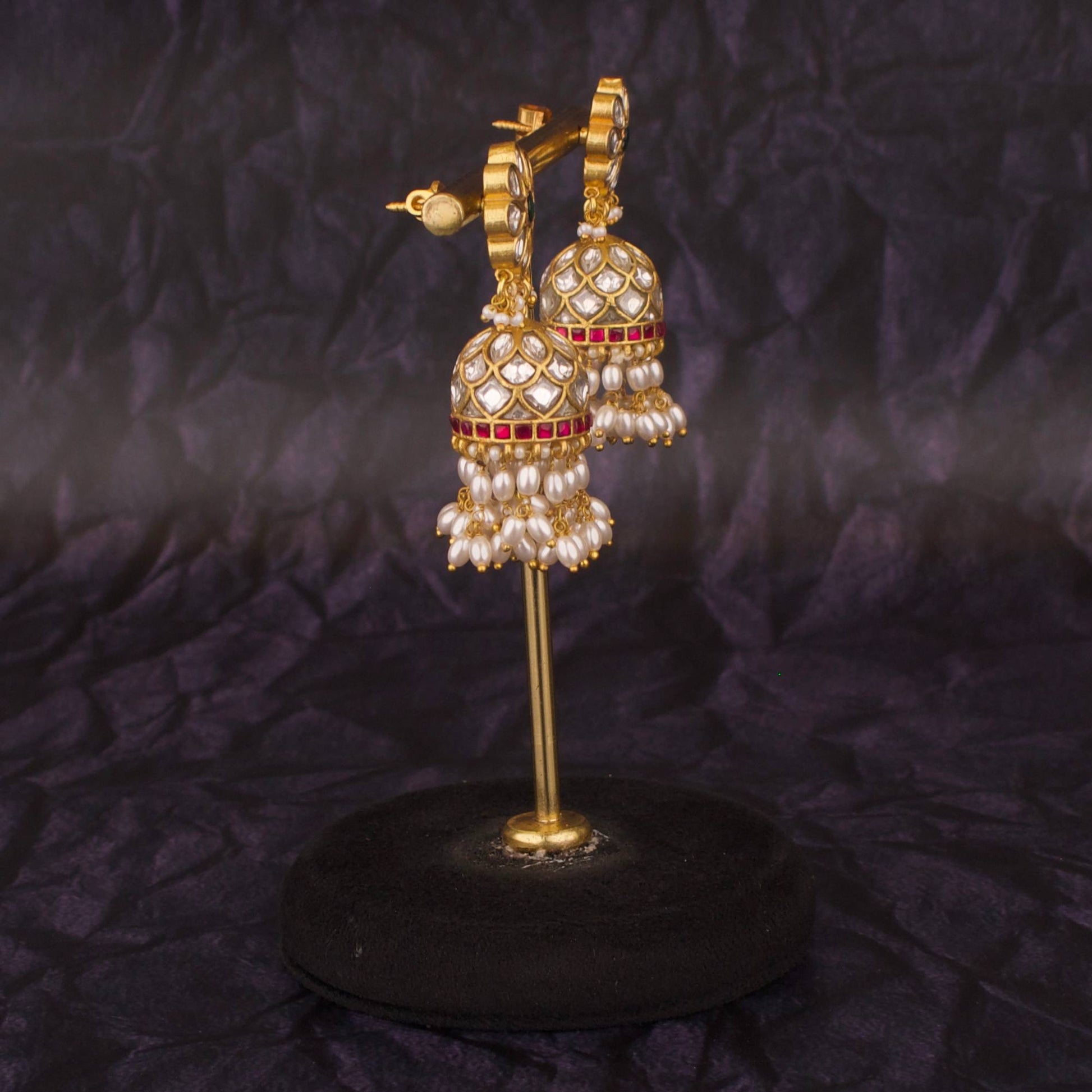 Royal Bridal Jadau Kundan Earrings – Exclusive Heritage Style