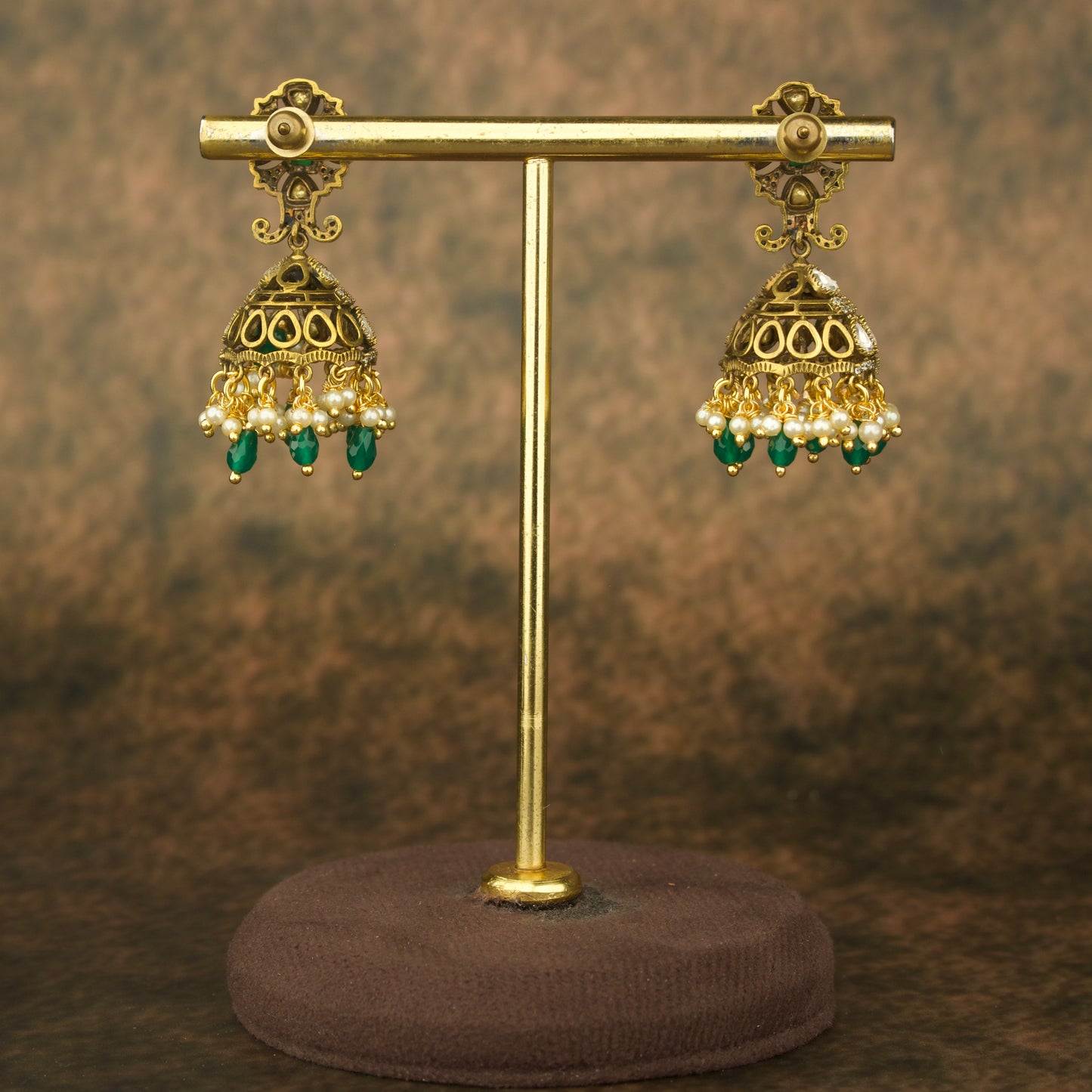 Majestic Heritage: Victorian Jhumka Earrings