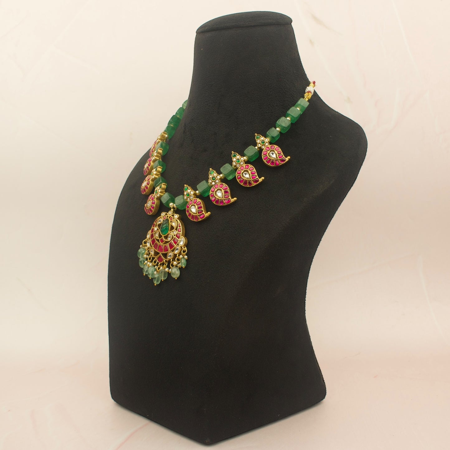 Jadau Kundan Beads Necklace