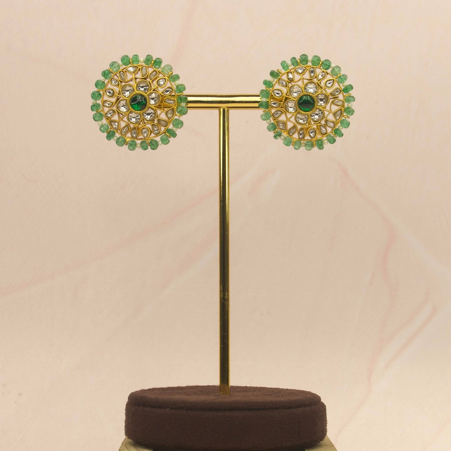 Alluring Jadau Kundan Stud Earrings