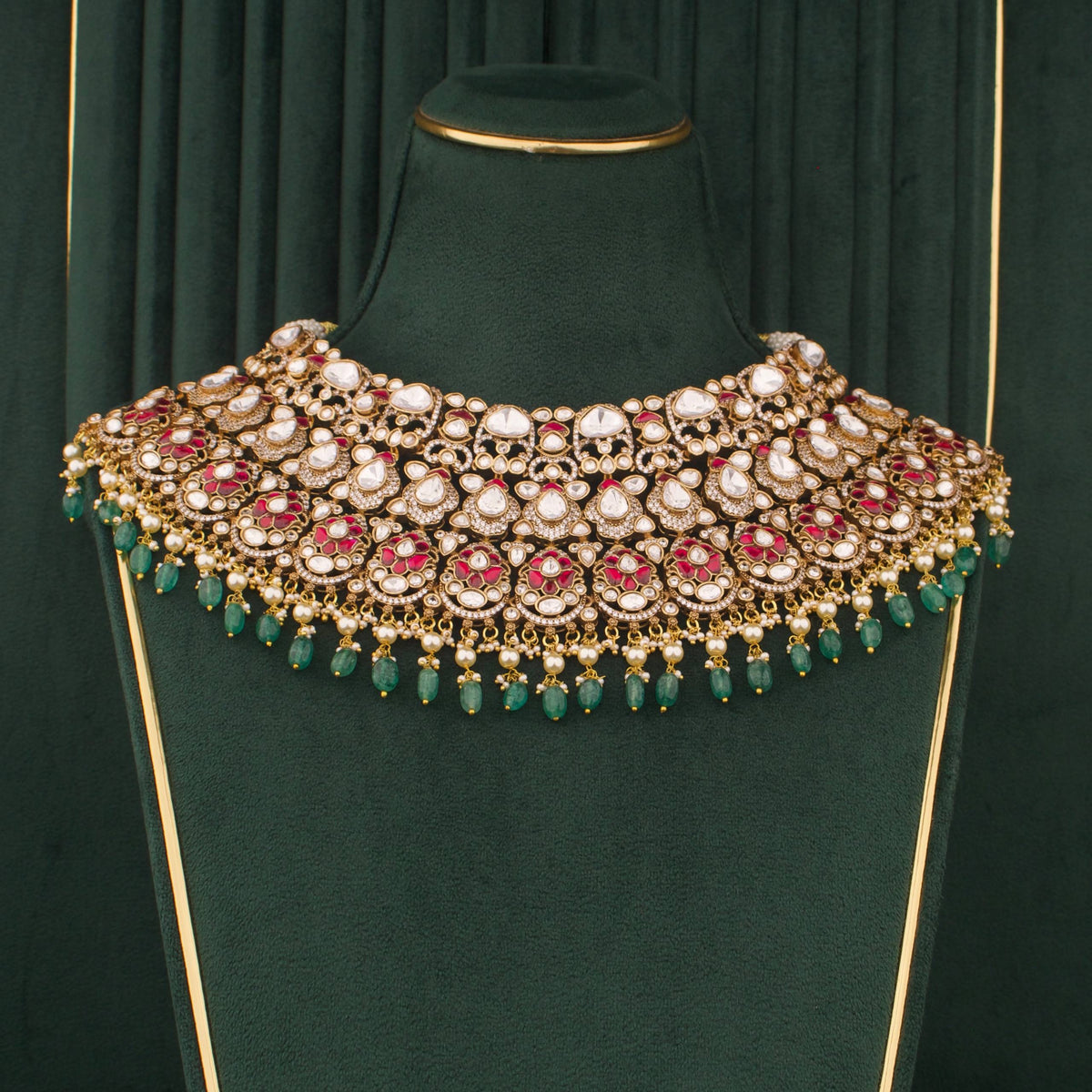 Royal Victorian Choker Necklace With Matching Earrings