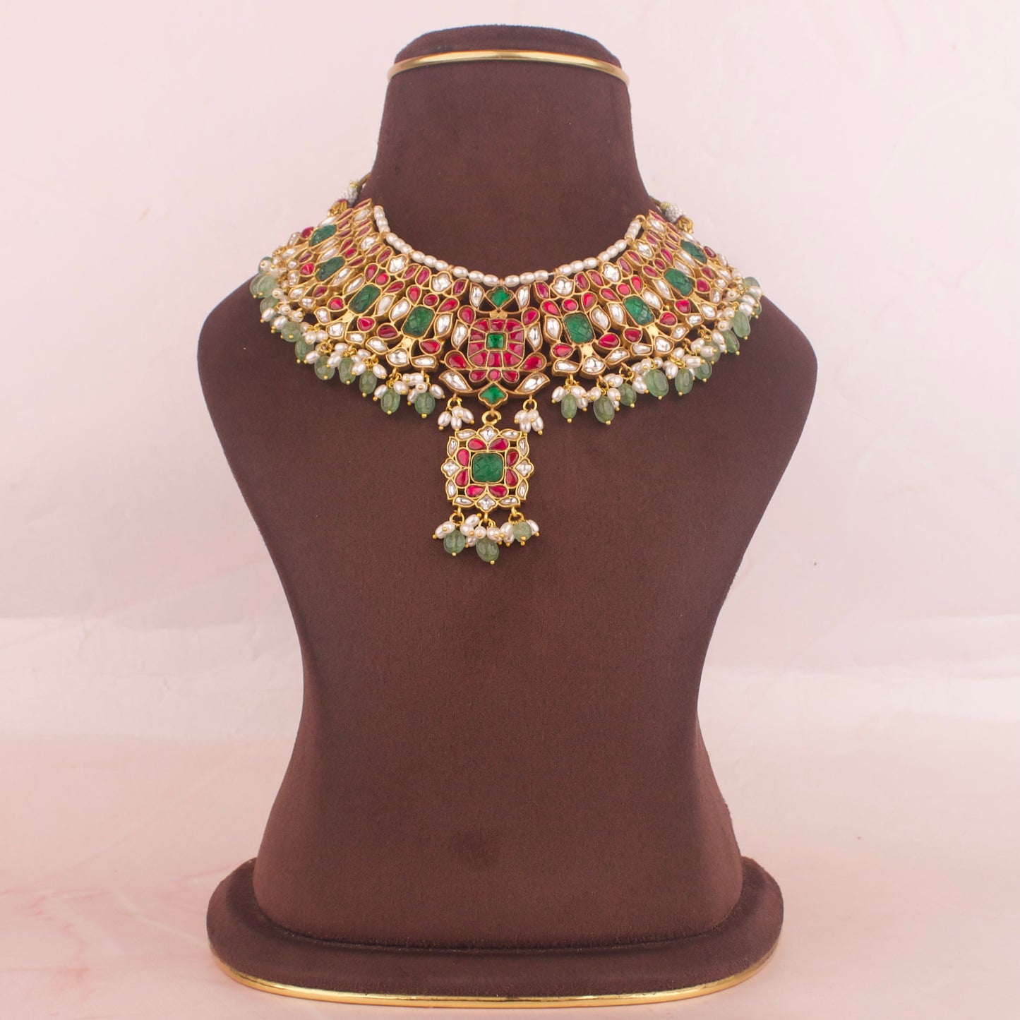 Exclusive Jadau Kundan Necklace Multi Coloured Kundan Necklace