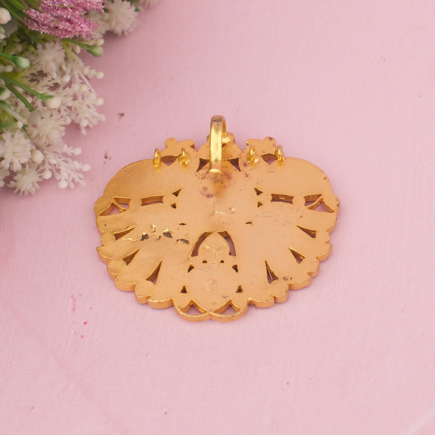 Traditional South-Indian Design Jadau Kundan Pendant