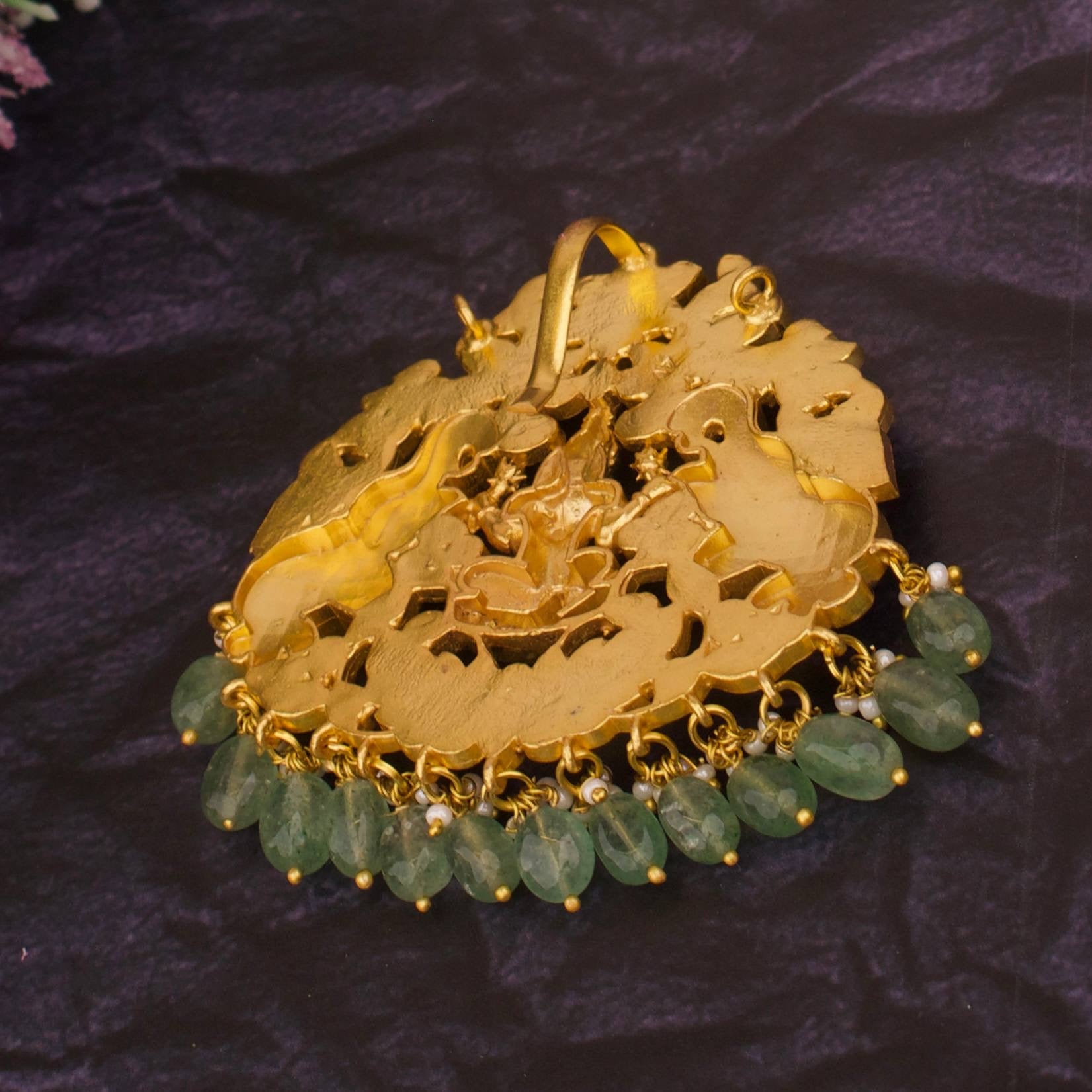 Divine Laxmi Devi Statement Jadau Kundan Locket