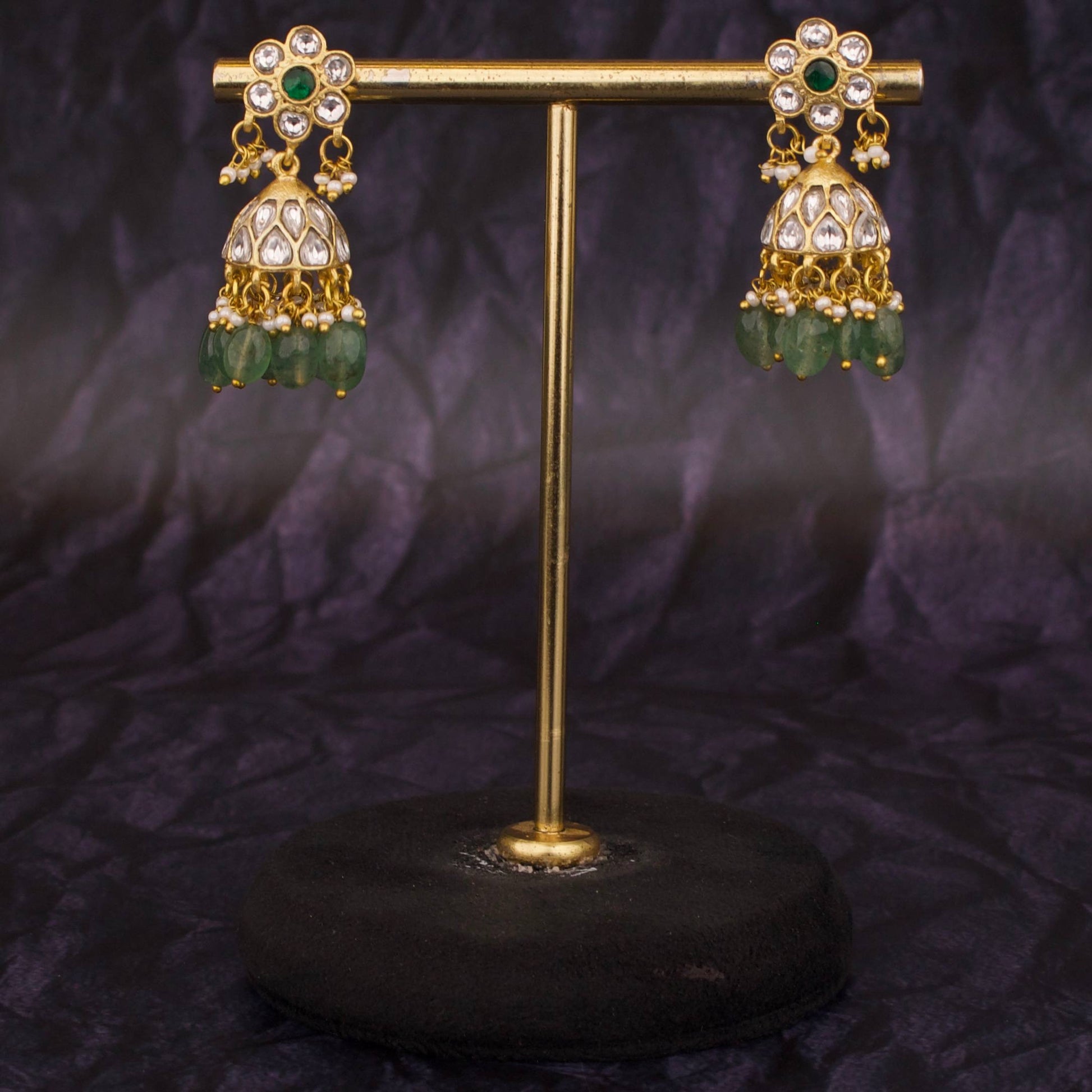 Elegant Designer Jadau Kundan Earrings – Royal Bridal Look