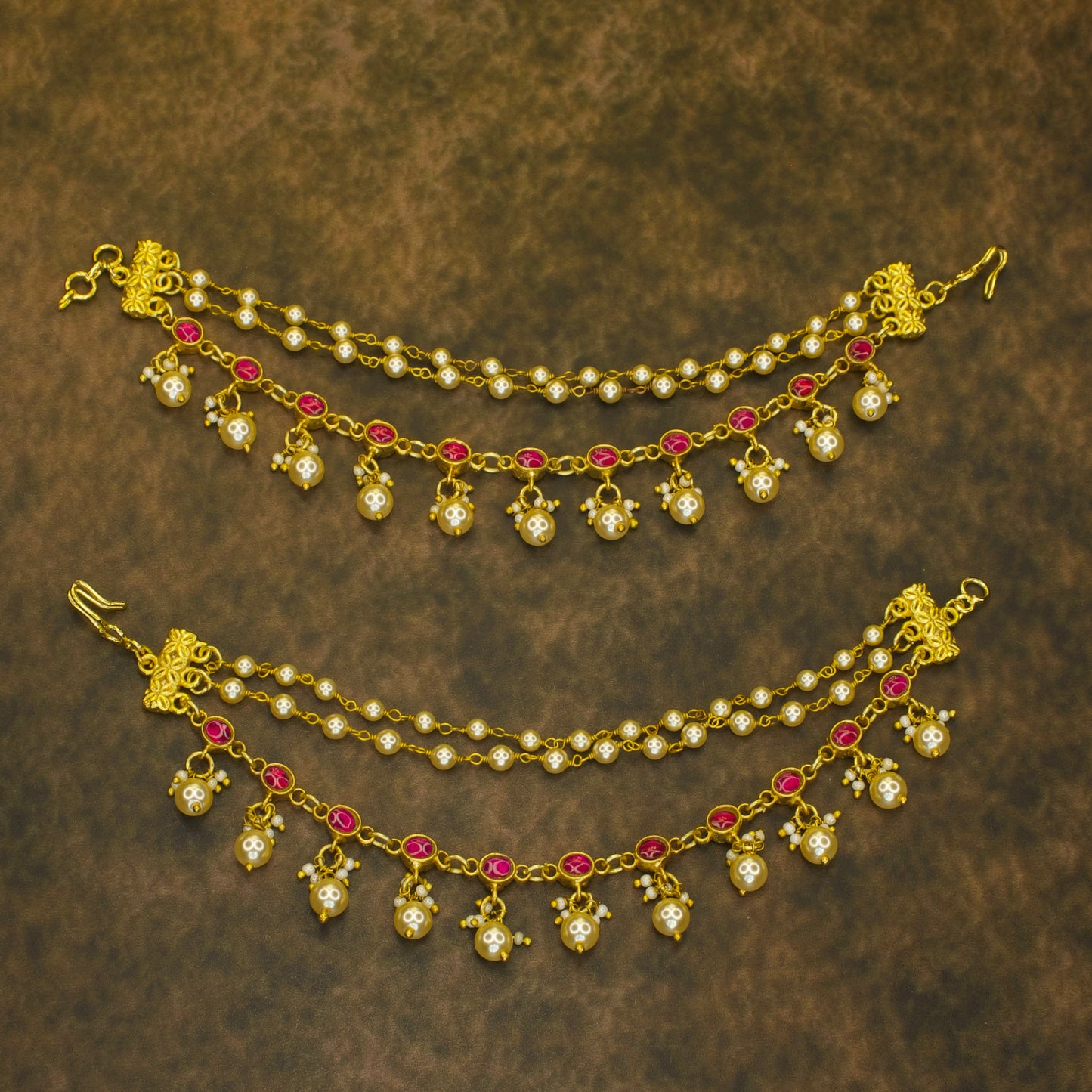 Kundan Bridal Design Champaswaralu/Ear Chain