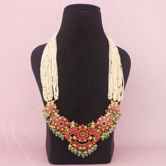 Traditional Bridal Jadau Kundan Rani Haram