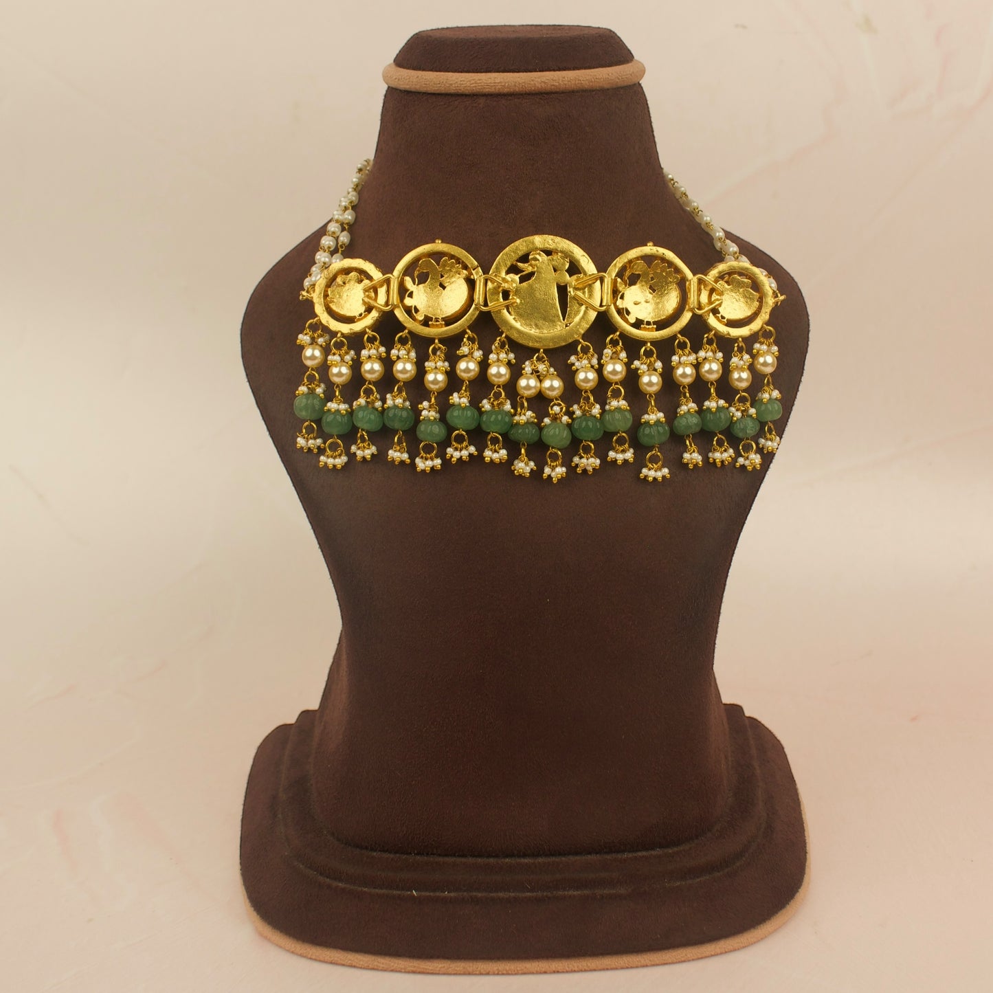 Bridal Jadau Kundan Peacock Choker