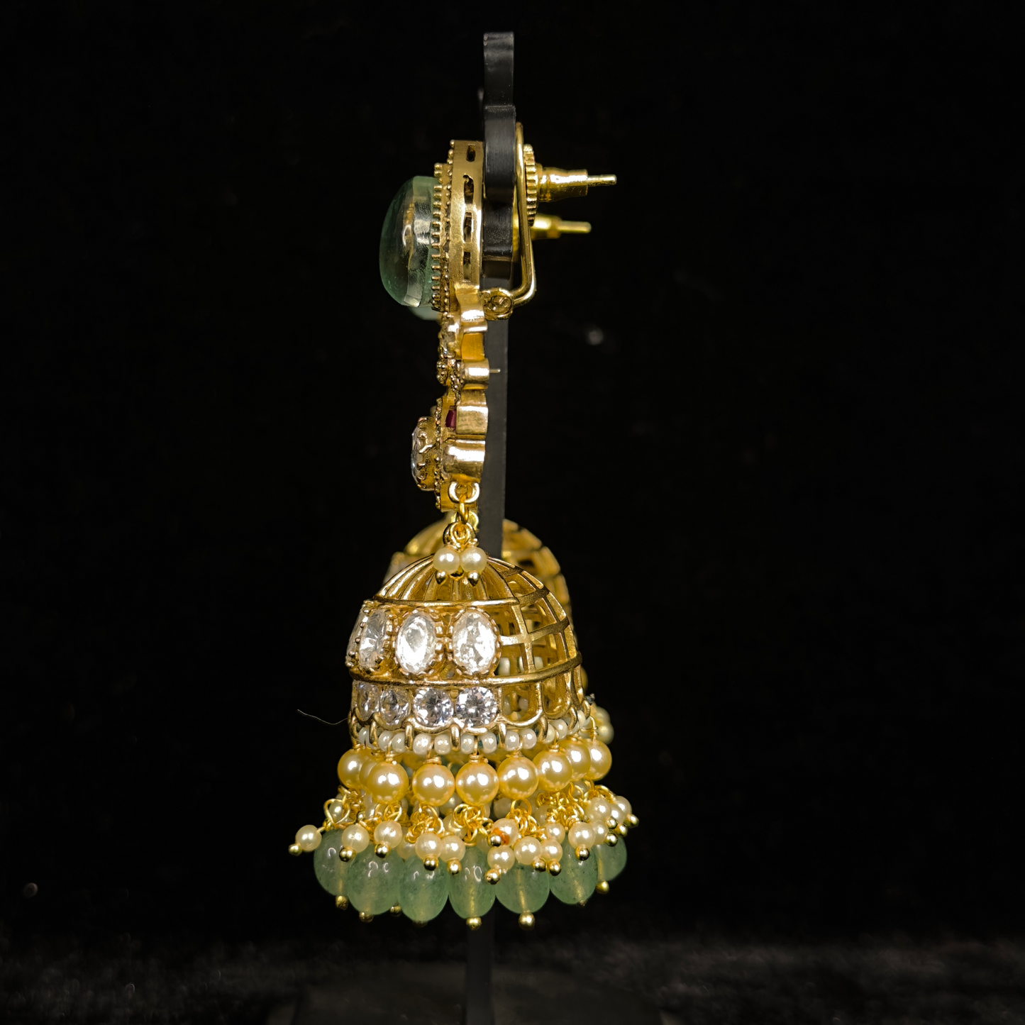 Moissanite Victorian Choker Set with maang tikka & earrings