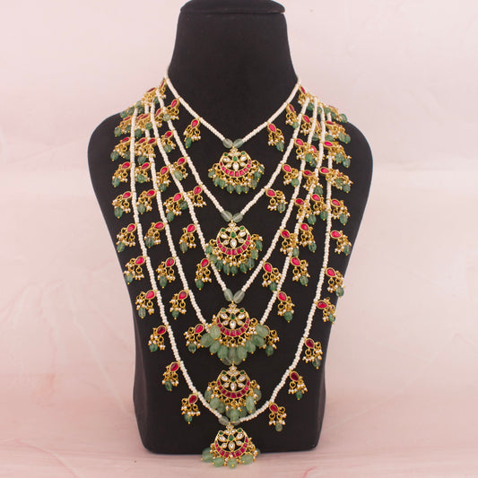 Bride’s Favourite Jadau Kundan Traditional 5 Lada