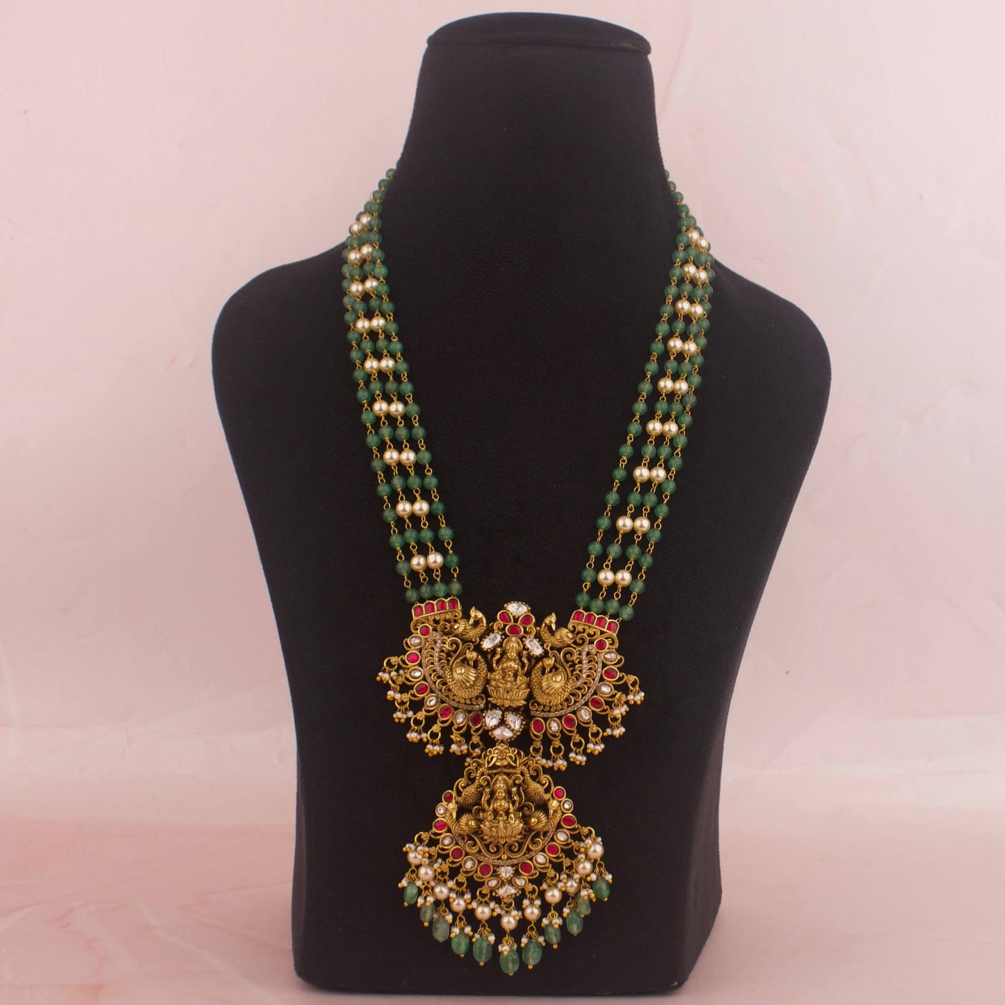 Royal Nakshi x Jadau Kundan Beads & Pearl Mala