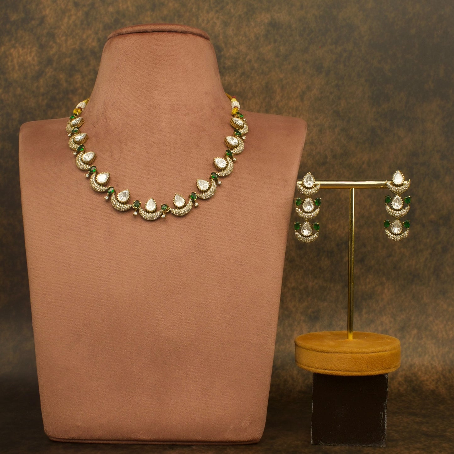 Victorian Polki Radiance Necklace Set