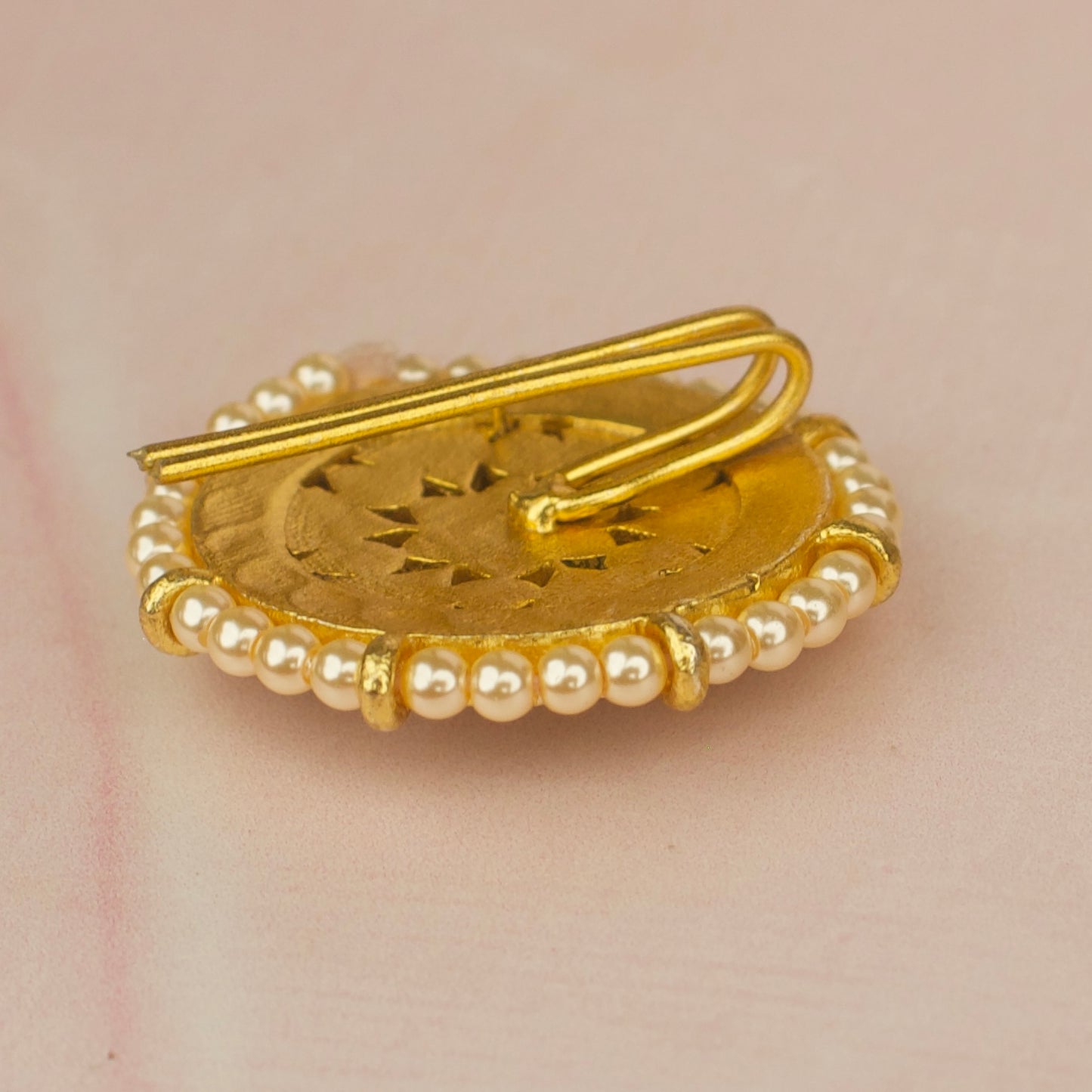 Jadau Kundan Sun & Moon Hairpin + Locket