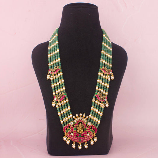 Traditional Long Haram With Lord Ganesh Pendant