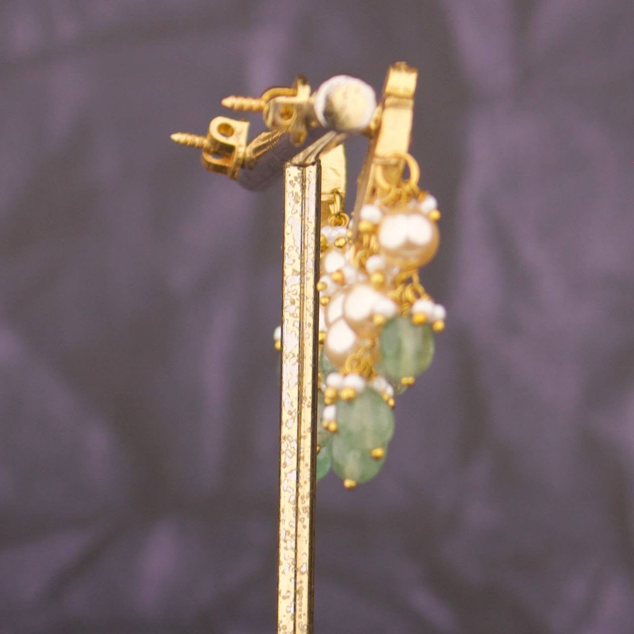 Imperial Jadau Kundan Chandbali Earrings