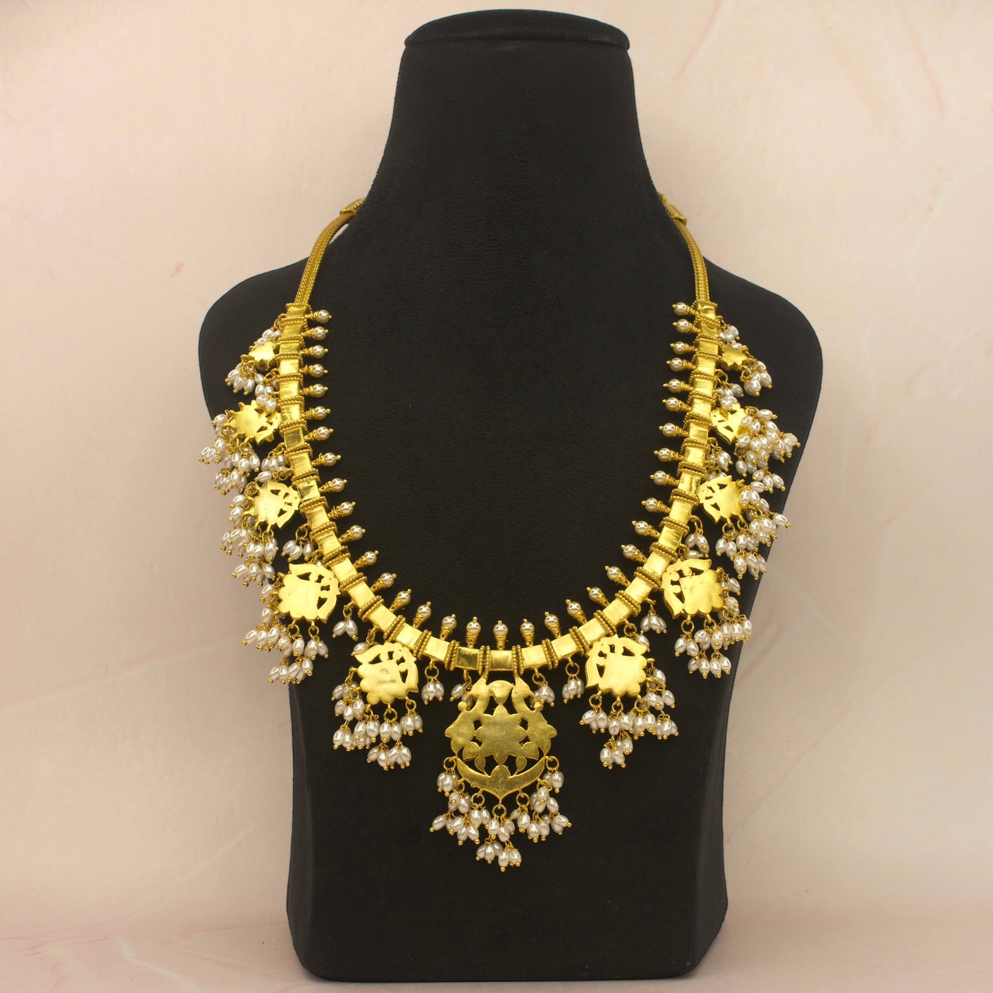 Bridal Guttapusalu Jadau Kundan Necklace