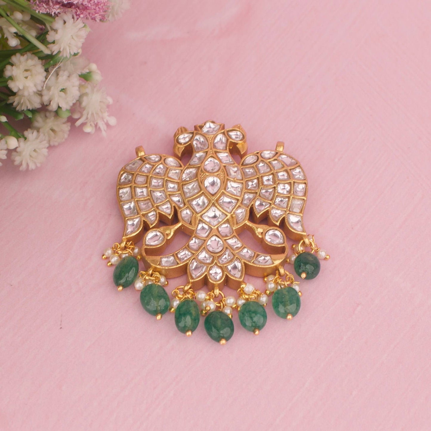 Traditional 2 In 1 Gandaberunda Side Locket