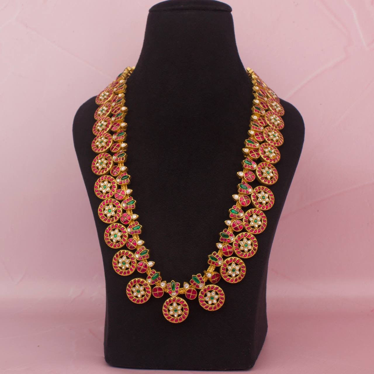 Bridal Jadau Kundan Long Bottumala Haram