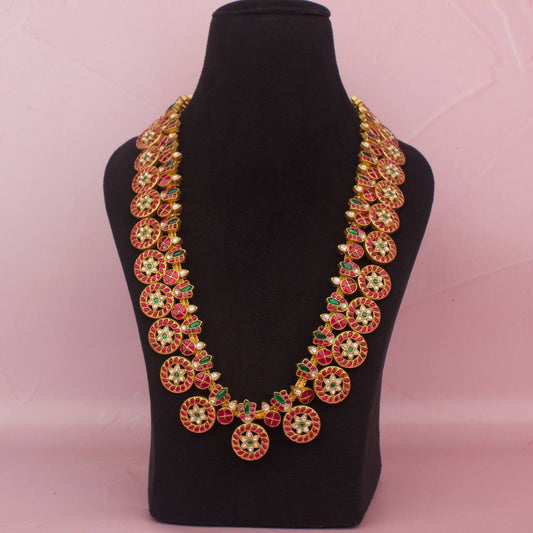 Bridal Jadau Kundan Long Bottumala Haram