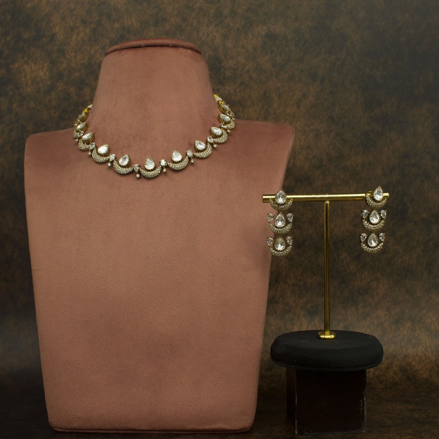 Victorian Polki Radiance Necklace Set