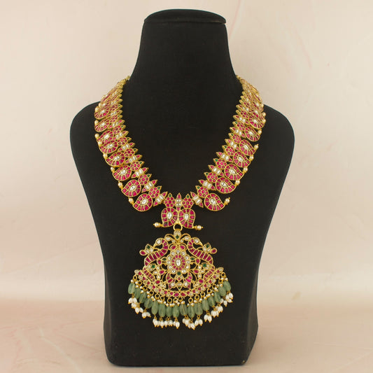 Bridal Jadau Kundan Detachable Locket Mango Haram