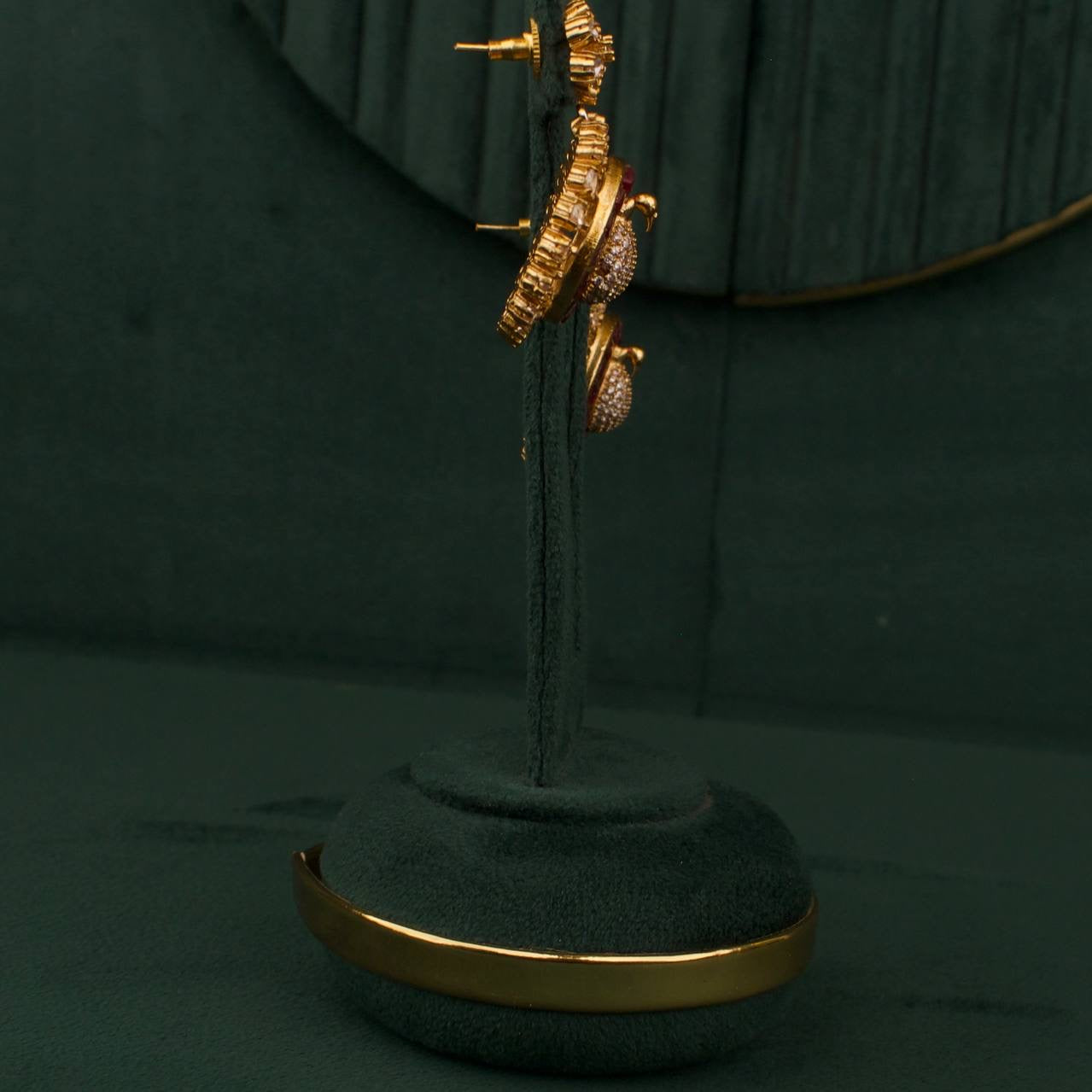 Dazzling Fusion Kundan x Polki Long Necklace With Matching Earrings