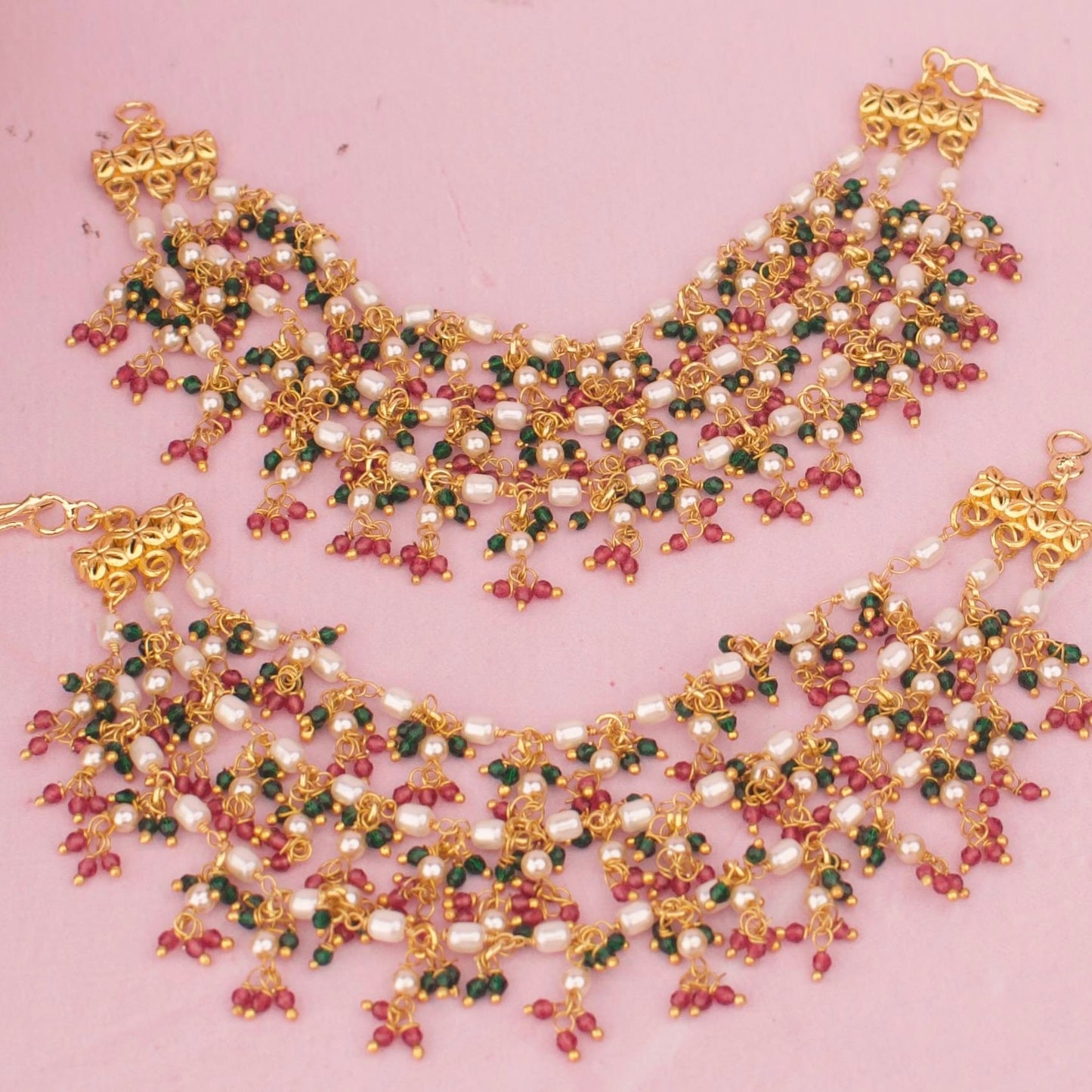 Guttapusalu Ricepearl Champasaralu Ear Chain