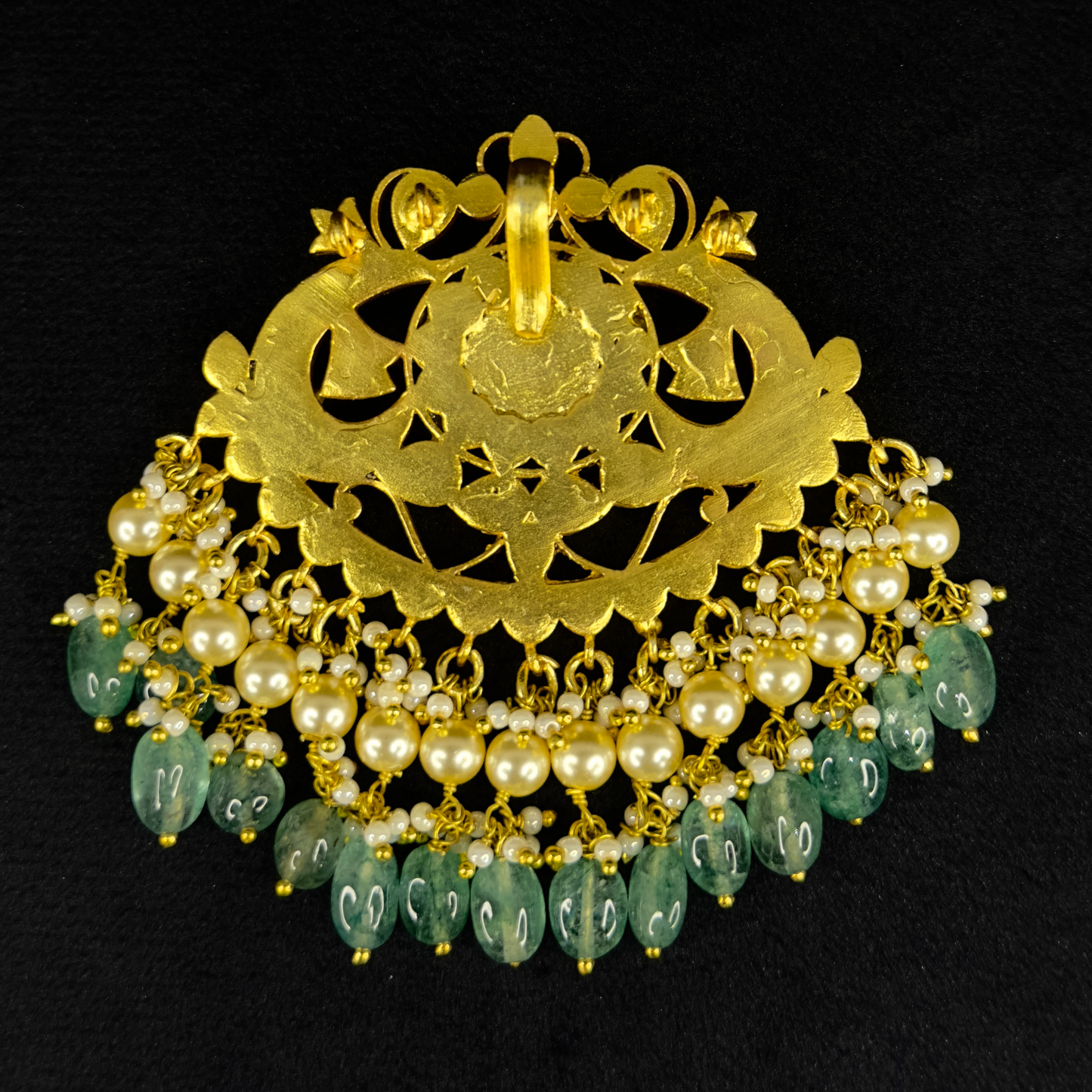 Opulent Circular Design Jadau Kundan Pendant