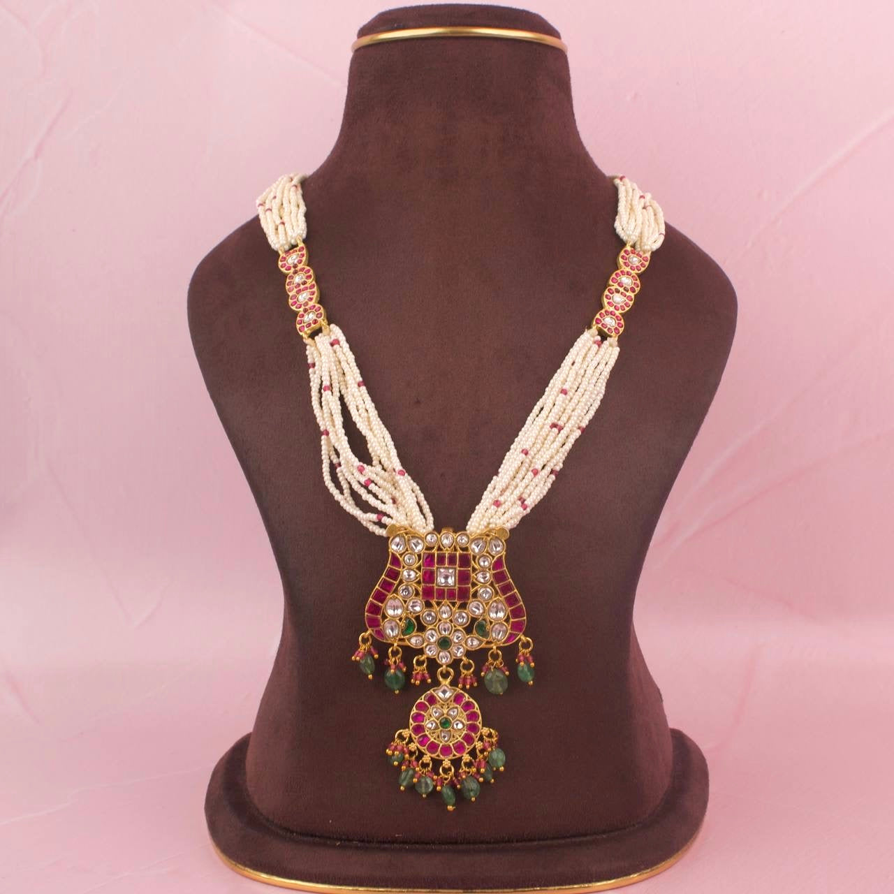Unique Jadau Kundan Long Beads Mala