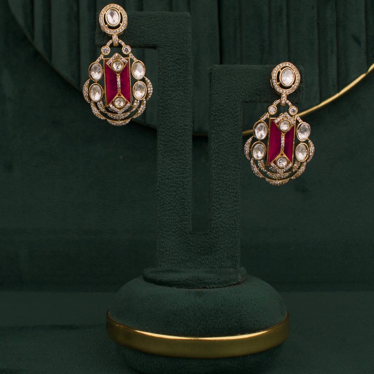 Premium Victorian Choker Set With Matching Earrings