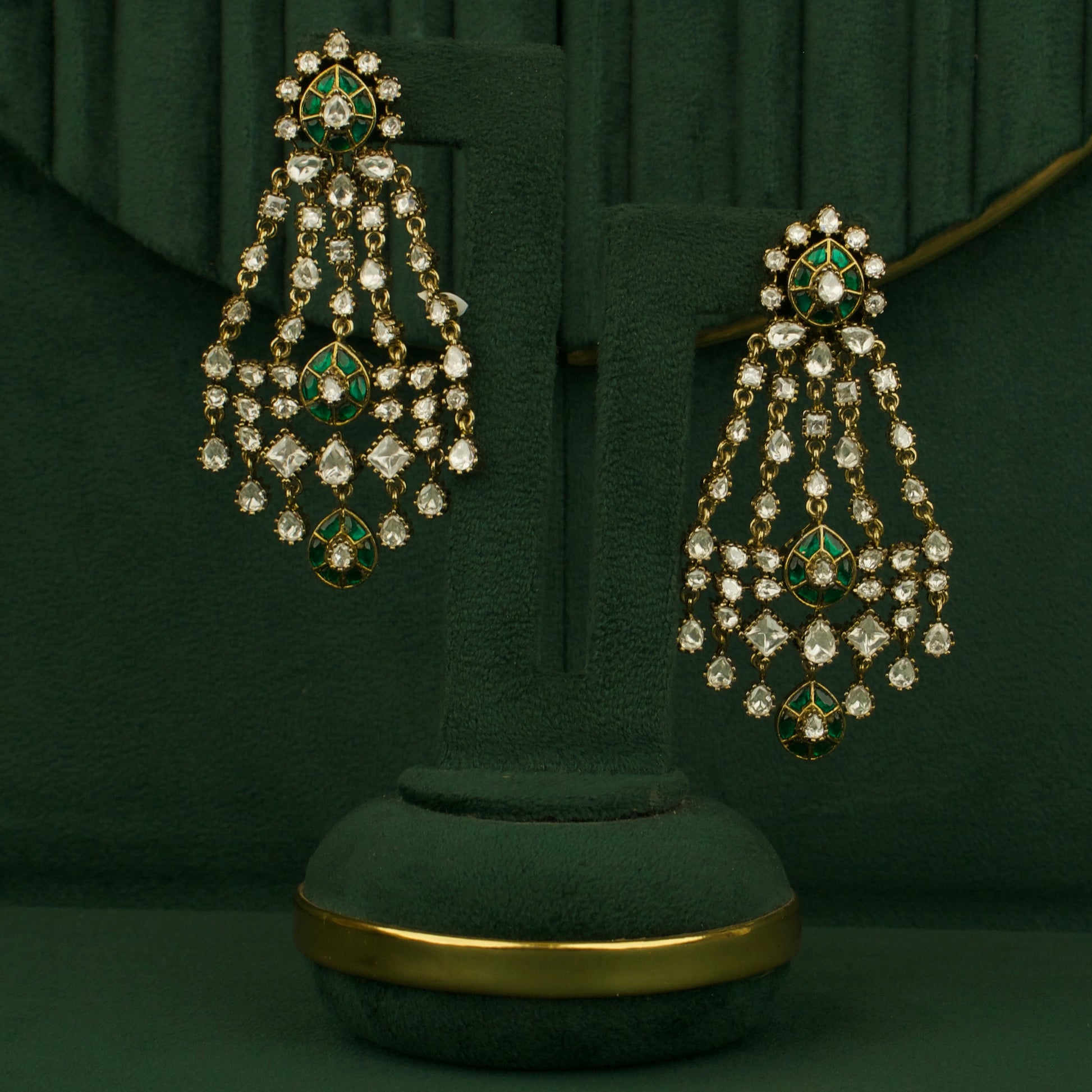 Droplet Victorian ChandBali Hanging Earrings