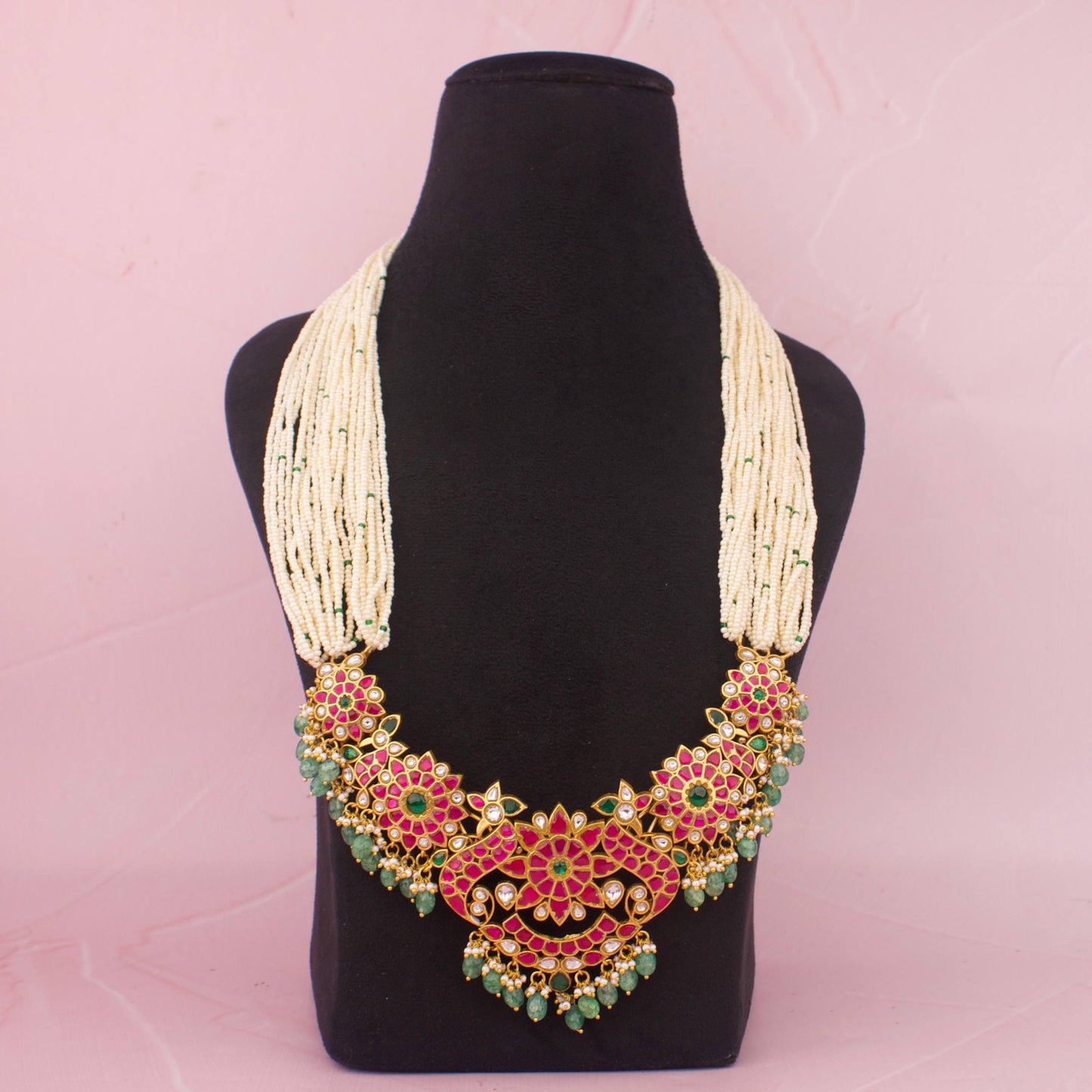 Traditional Bridal Jadau Kundan Rani Haram