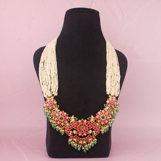 Traditional Bridal Jadau Kundan Rani Haram