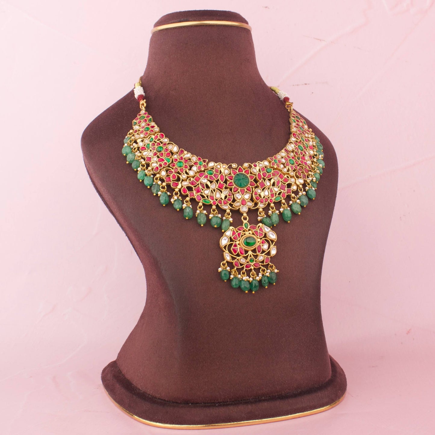 Magnificent Jadau Kundan Necklace With Royal Bridal Finish