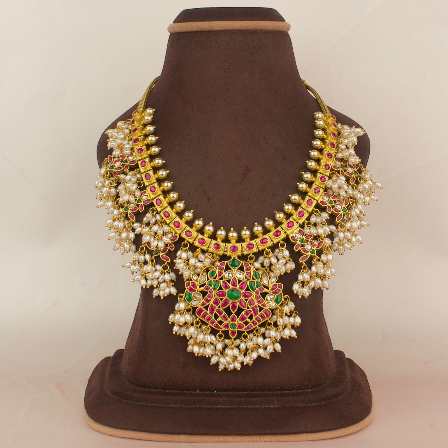 Jadau kundan Guttapusalu Necklace