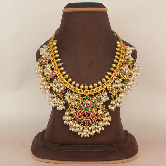 Jadau kundan Guttapusalu Necklace