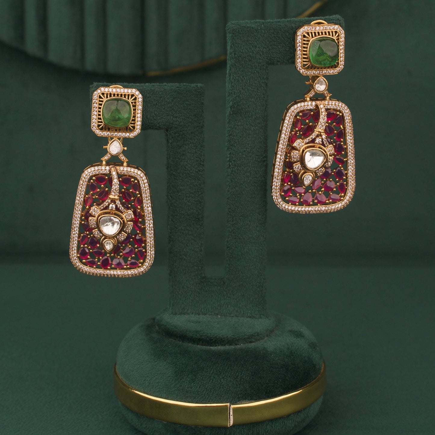 Royal Choker Necklace Set With Designer Earrings
