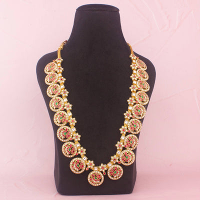 Bridal Jadau Kundan Bottumala With Floral Design