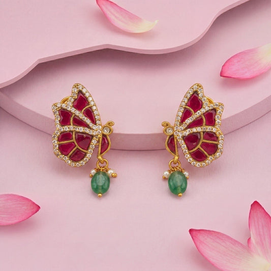 Classic Design With Jadau Kundan Stud Earrings