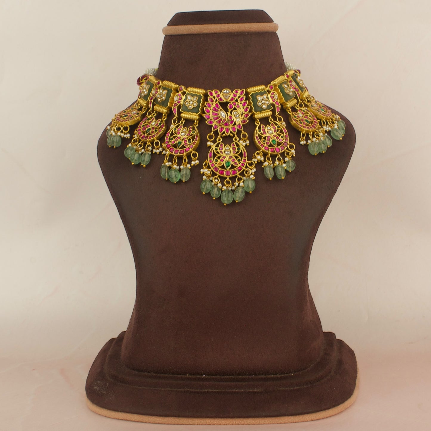 Bridal Peacock Design Jadau Kundan Choker