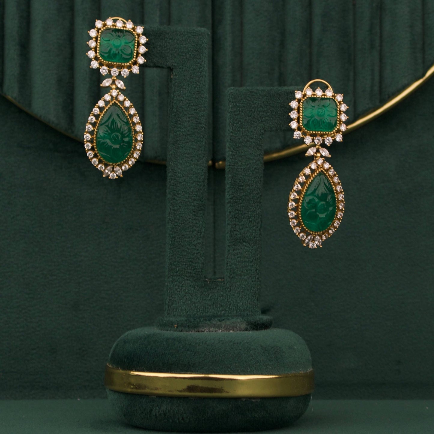 Antique Victorian Necklace Set With Earrings