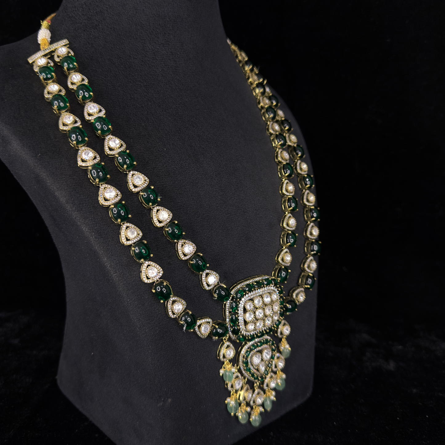 Gorgeous Two line Victorian Zircon Necklace set