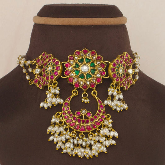 Chandbali Design Jadau Kundan Choker